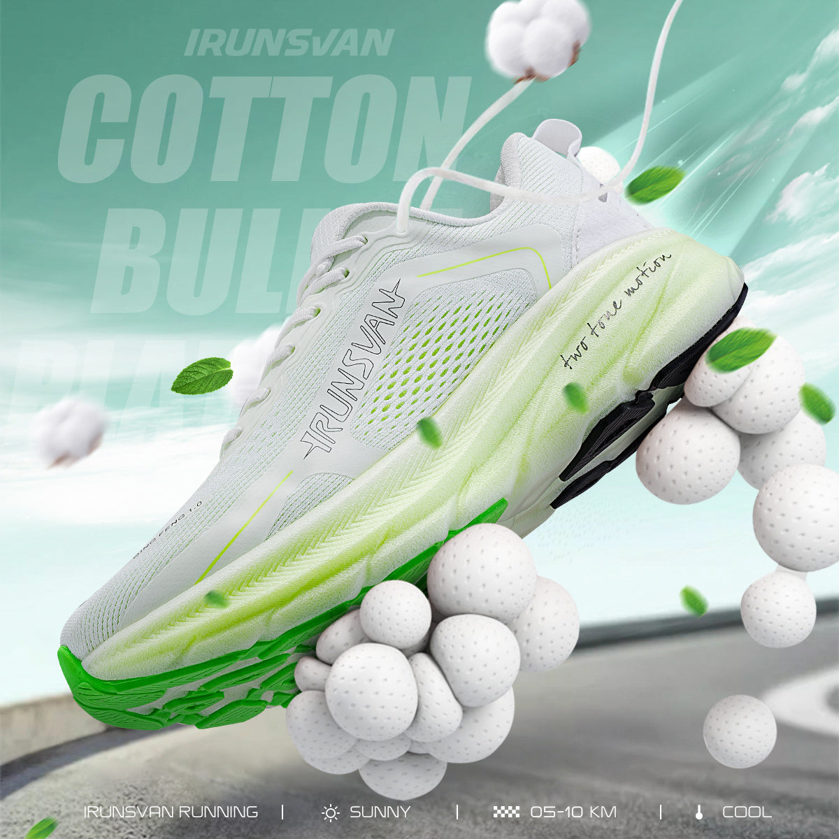 IRUNSVAN SPONGE 1.0: The Ultimate Lightweight Running Companion for Blister-Free Miles