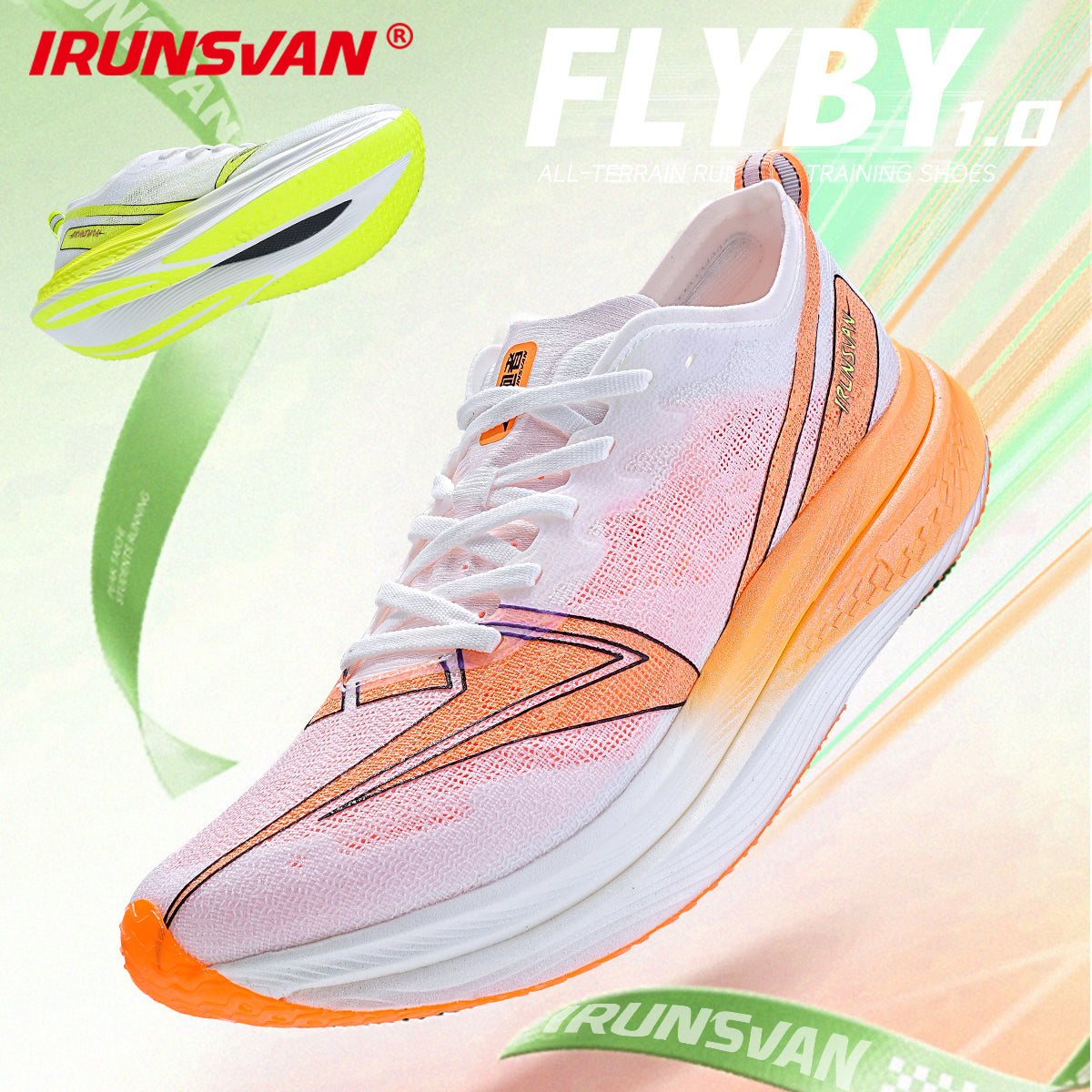 IRUNSVAN FLYBY 1.0 | Flexible Cushioned Everyday Running Shoes