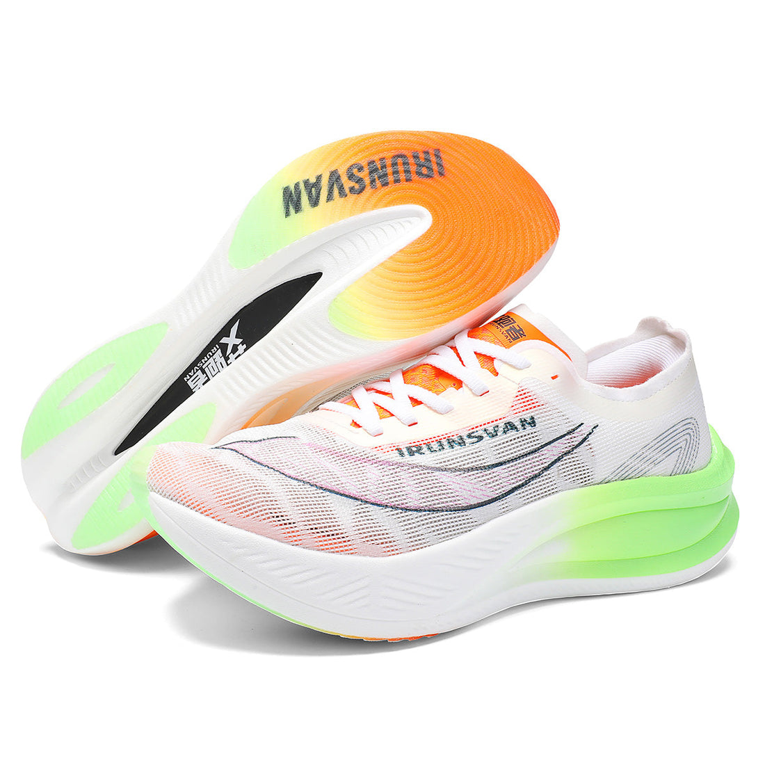 IRUNSVAN Heat 1.0 – Nylon Carbon Plate Shoes with Soft Cushion Comfort