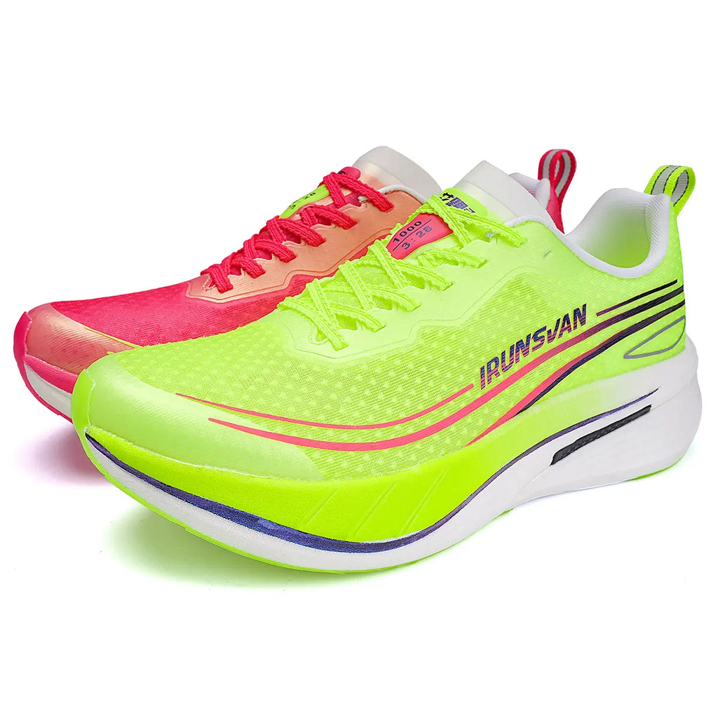 Streamlined IRUNSVAN VISION 1.0 carbon plate competition marathon footwear