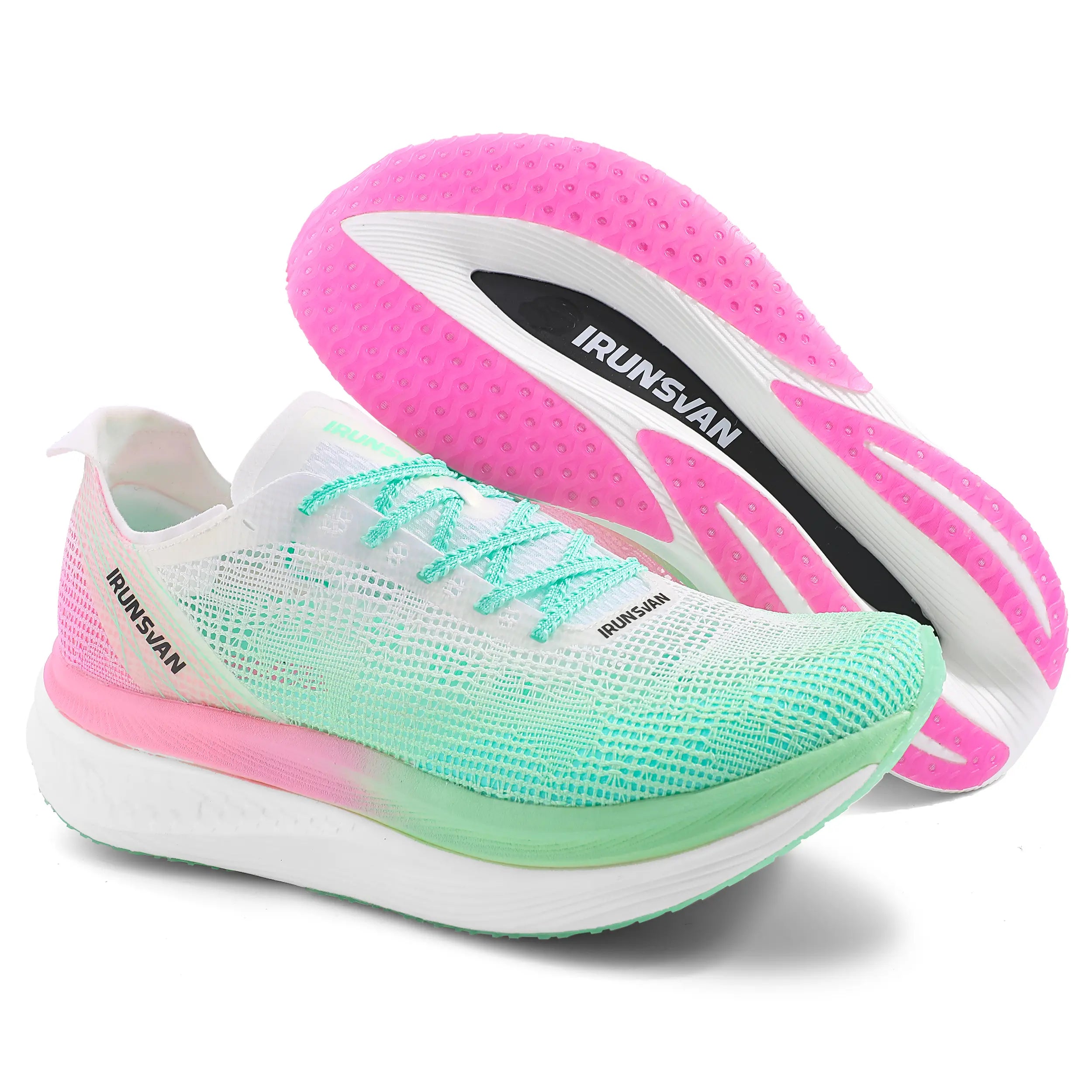 IRUNSVAN LINGYUN TOP 1.0 grippy nylon plate pavement entry running shoe