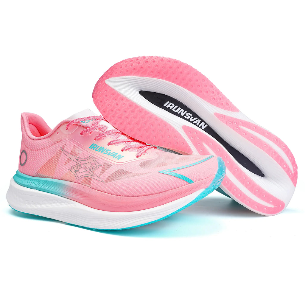 IRUNSVAN RED SCALES TOP 1.0 comfortable all day nylon plate training shoe