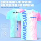 IRUNSVAN lightweight quick dry gym workout training top