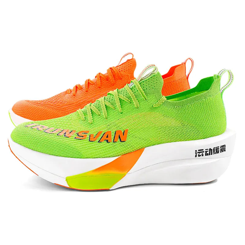 IRUNSVAN BREAKTHROUGH WIND SUC 1.0 grippy nylon plate pavement jogging shoe