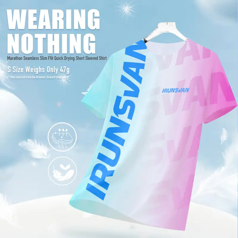 IRUNSVAN quick dry sweat absorbing marathon training top