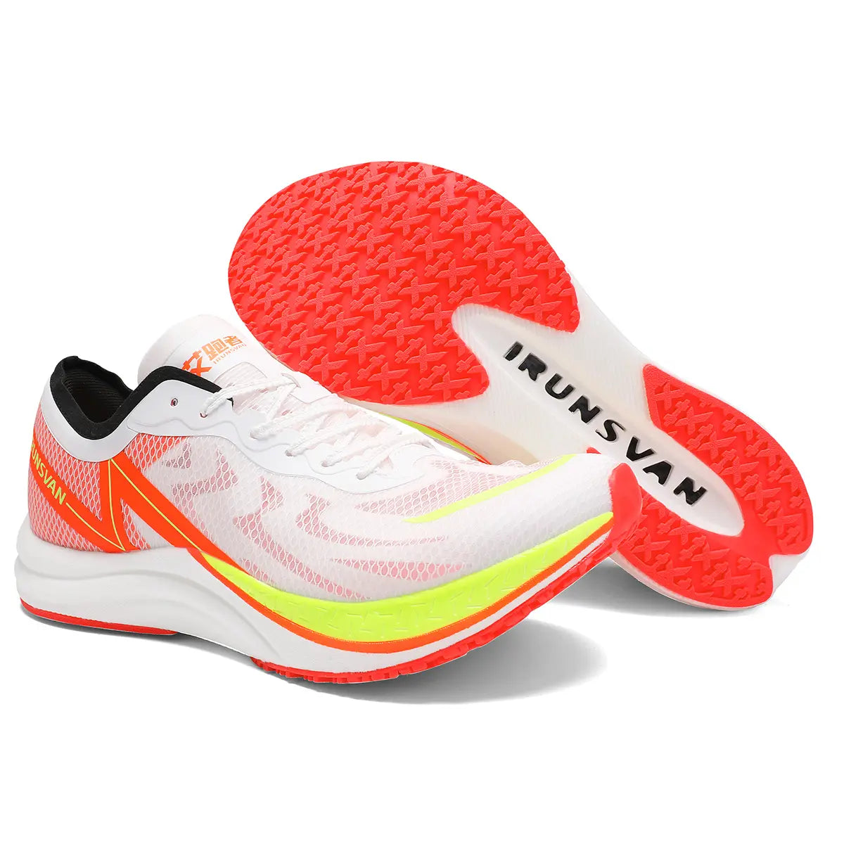 IRUNSVAN FLY-LIGHTING GC 1.0 grippy nylon plate track training shoe