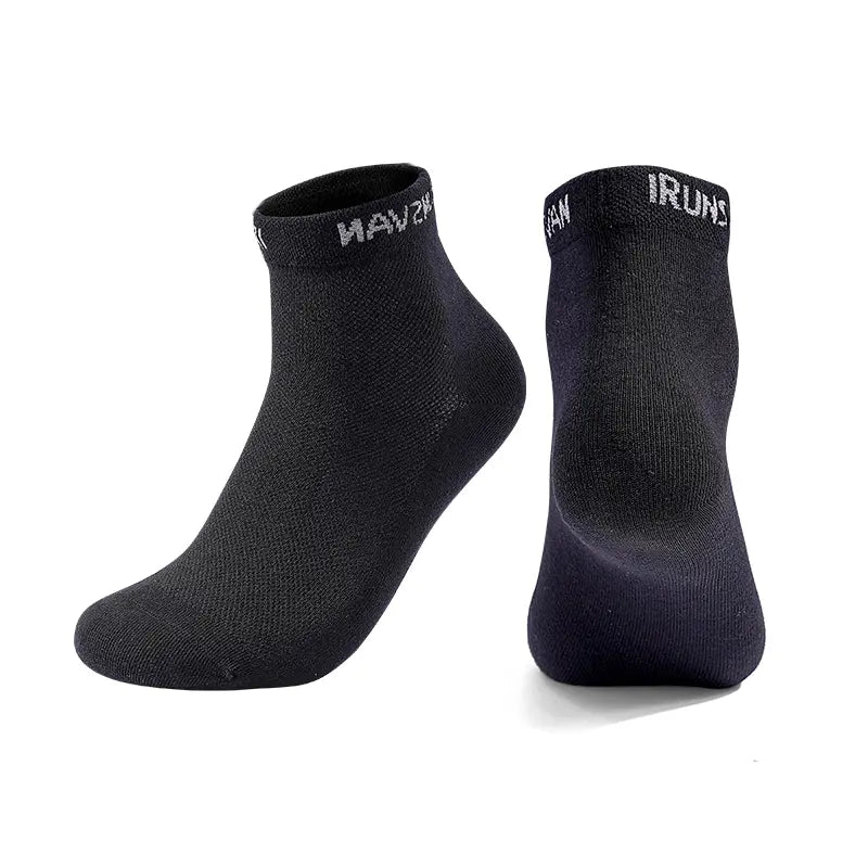 IRUNSVAN breathable cushioned long distance running socks